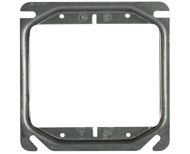 thumbnail image 2 of Amida Fire Ltd 2-Gang To 1-Gang Electrical Reducer Adapter Plate - 2mm Steel, White Powdercoat 2 of 2