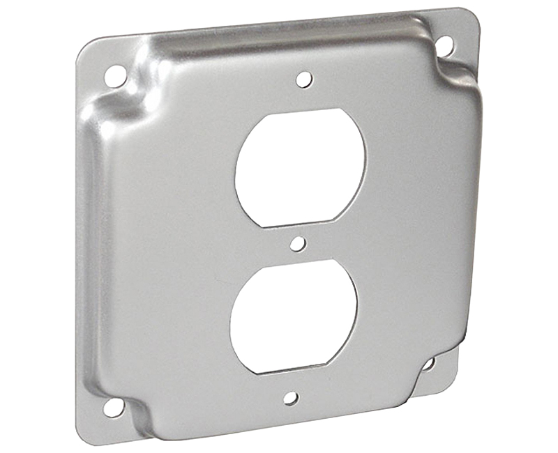 4" SQUARE 1900 RAISED COVER 2 DUPLEX