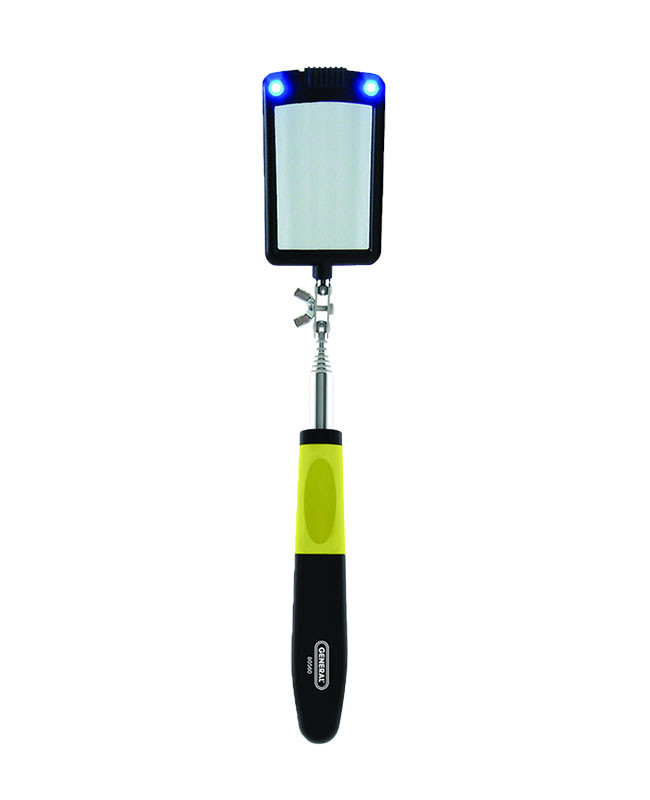 TELESCOPING LIGHTED RECTANGULAR INSPECTION MIRROR