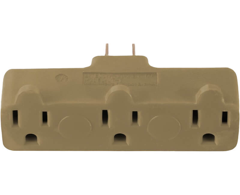 3 Outlet Adapter - Beige