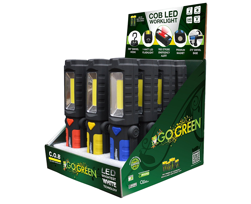 COB LED Work Light - 12 Piece Display