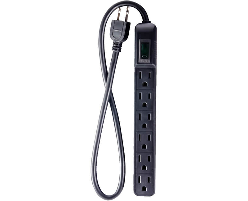 Mini Surge Protector - Black