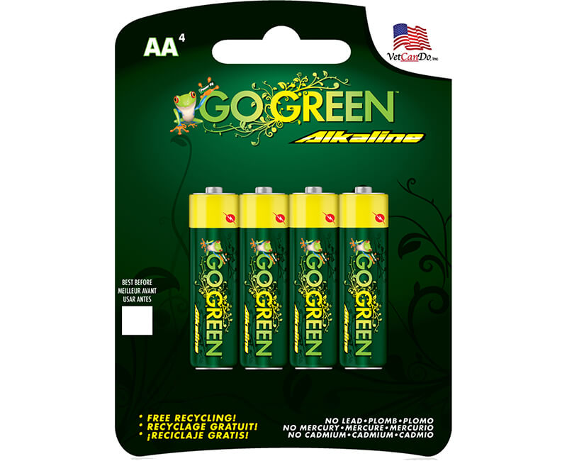 4 Pack AA Alkaline Batteries