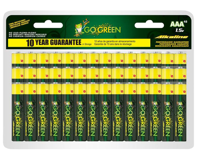 AAA 48PK ALKALINE BATTERIES CARDED