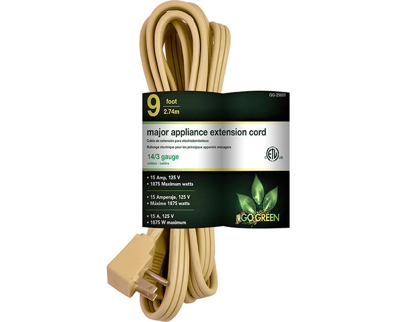 9' 14/3 Gauge Air Conditioner Cord - Beige