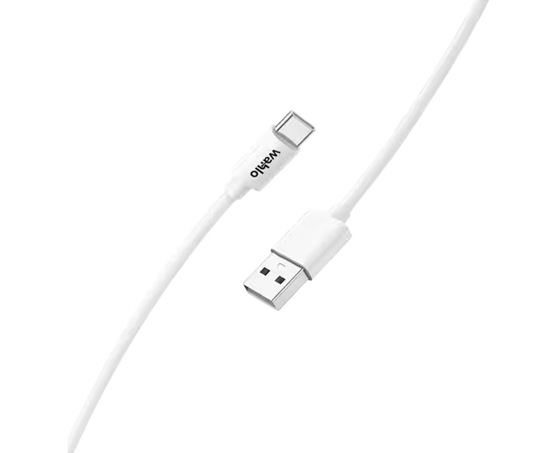 USB-A TO USB-C CABLE 3FT 2.4A 5V WHITE UNIVERSAL COMPATIBILITY
