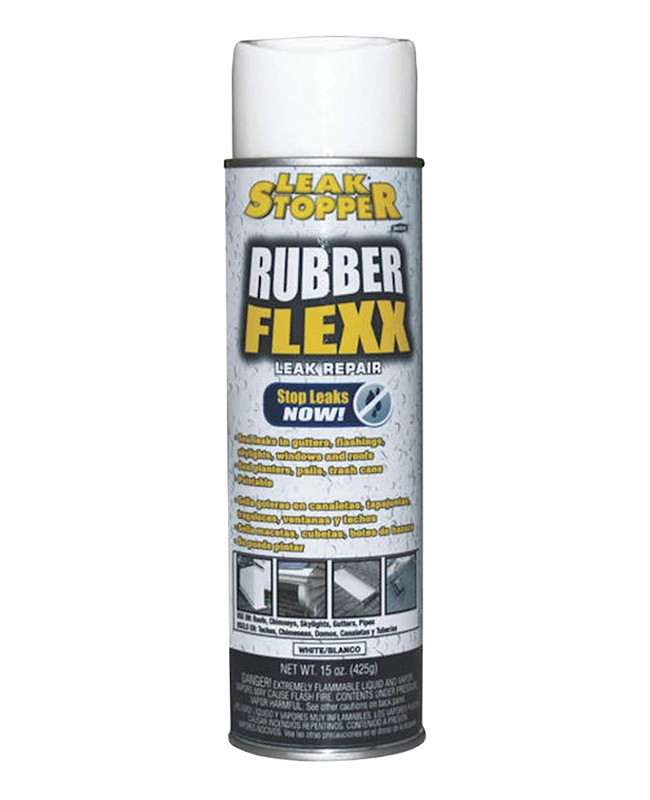 18OZ LEAK STOPPER RUBBER FLEXX SPRAY ADHESIVE (WHITE)