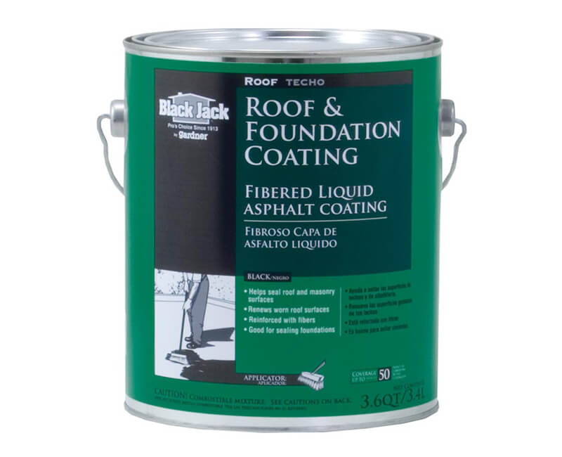 1 GAL Black Jack Fibered Roof & Foundation Coating