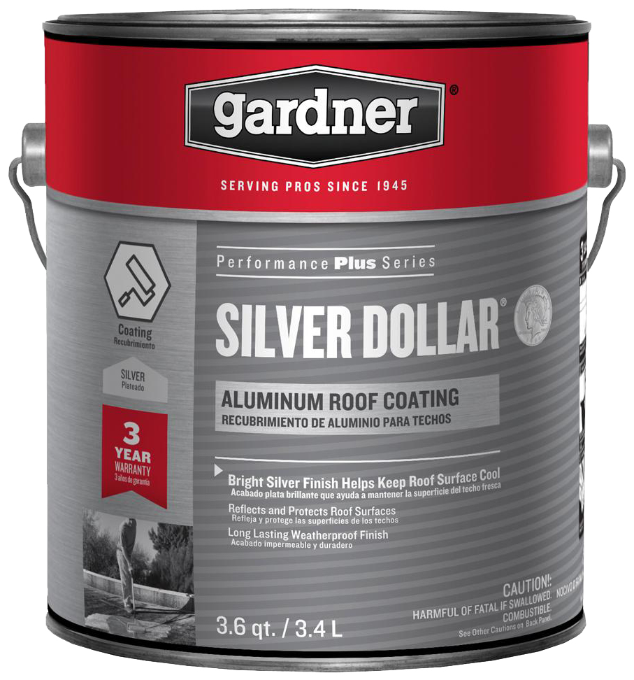 1 GAL Silver Dollar Fibered Aluminum Roof Coating