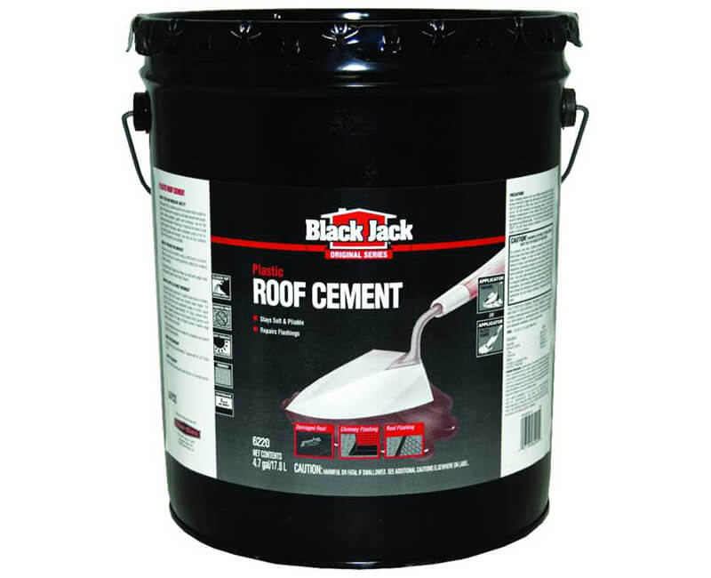 5 GAL Black Jack Plastic Roof Cement