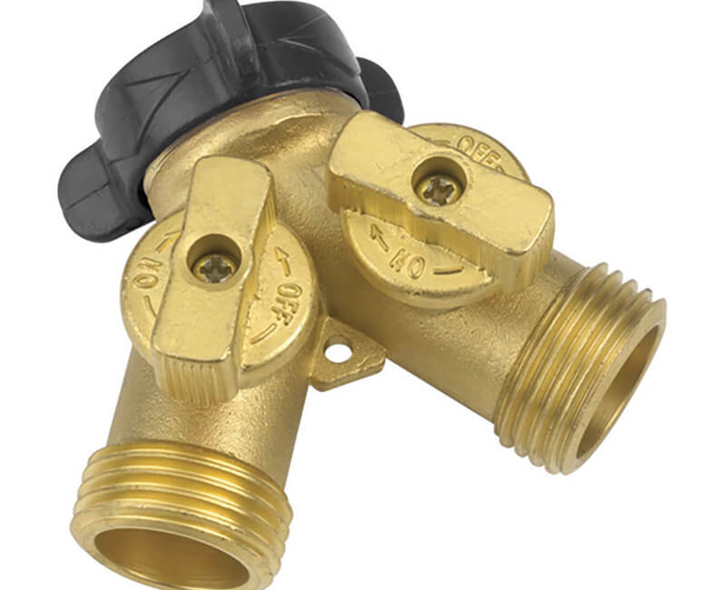 Solid Brass Y Shut-Off Connector