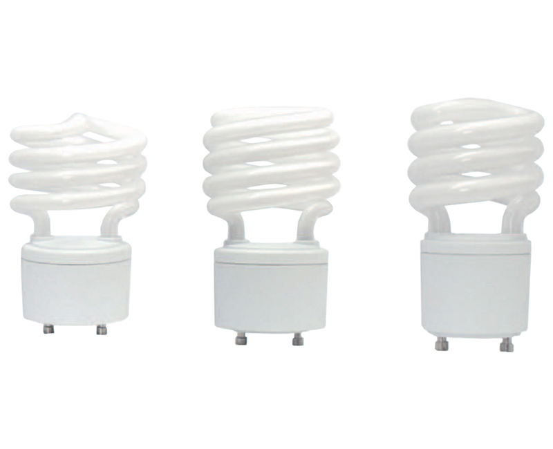GU24 Base T2 Mini Spiral CFL 65K - 23W