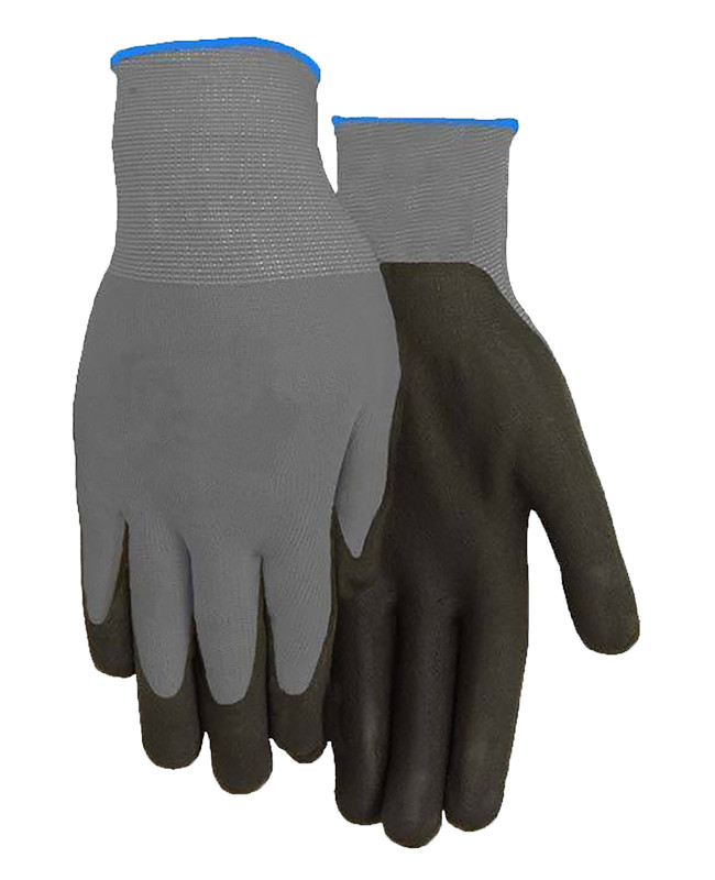 Black Foam Ccoated Nylon Gloves Large