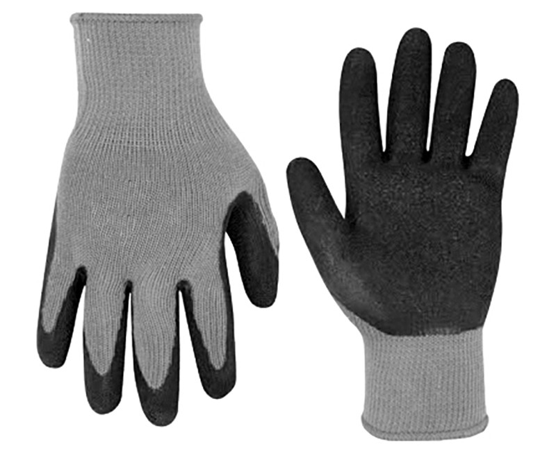 Heavy Cotton Glove With Rubber Dipped Palm - Medium