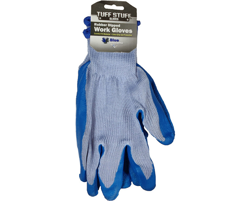 Work Glove With Rubber Dipped Palm - Large