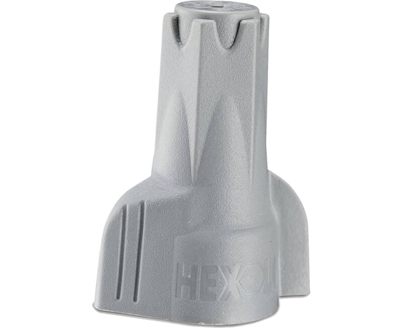 Gray Hex-Lok Multi Range Wire Connector - 15 Per Bag