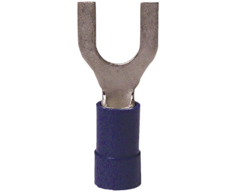 4-6 Stud Vinyl Insulated Spade Terminals - Blue