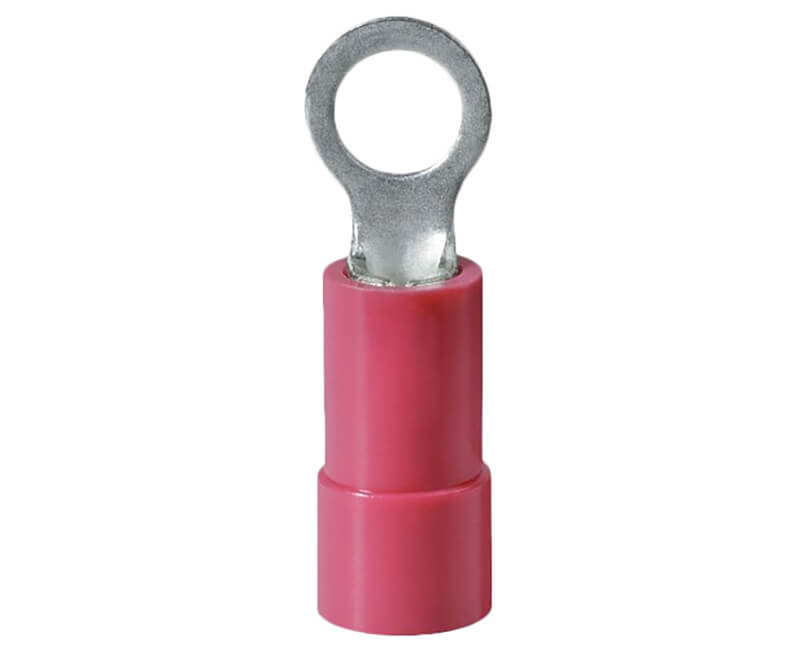8-10 Stud Vinyl Insulated Ring Terminals - Red