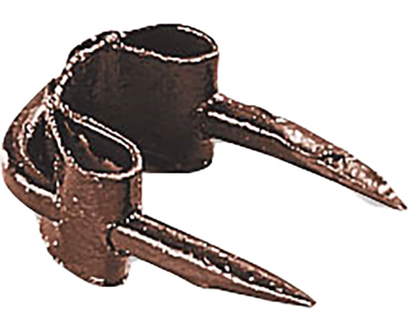 Insulated Bell Wire Staple - Brown