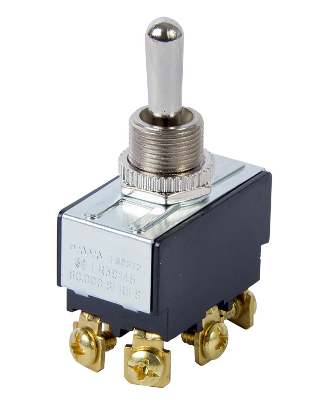 TOGGLE SWITCH ON/OFF/ON DPDT 20A 125VAC 1