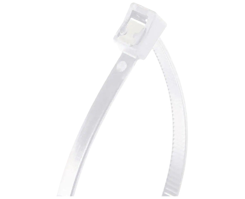 14" Self Cutting Cable Tie, natural, 50lb.,20 per bag,