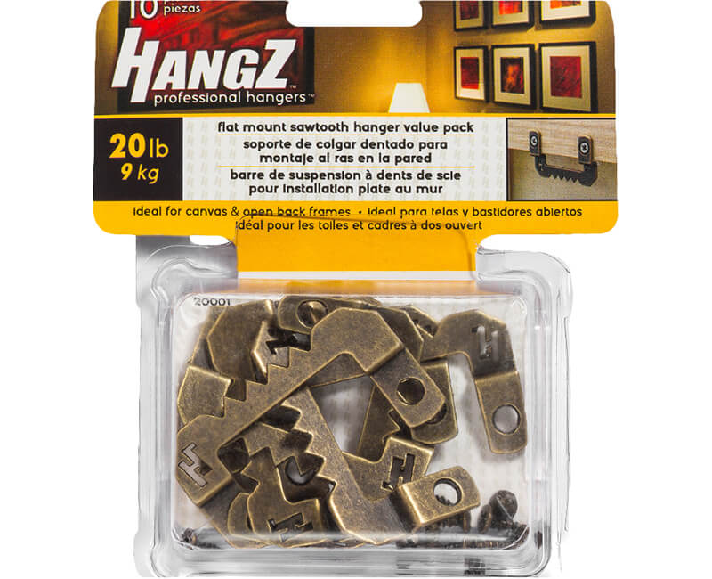 Flat Mount Sawtooth Hanger - Value Pack