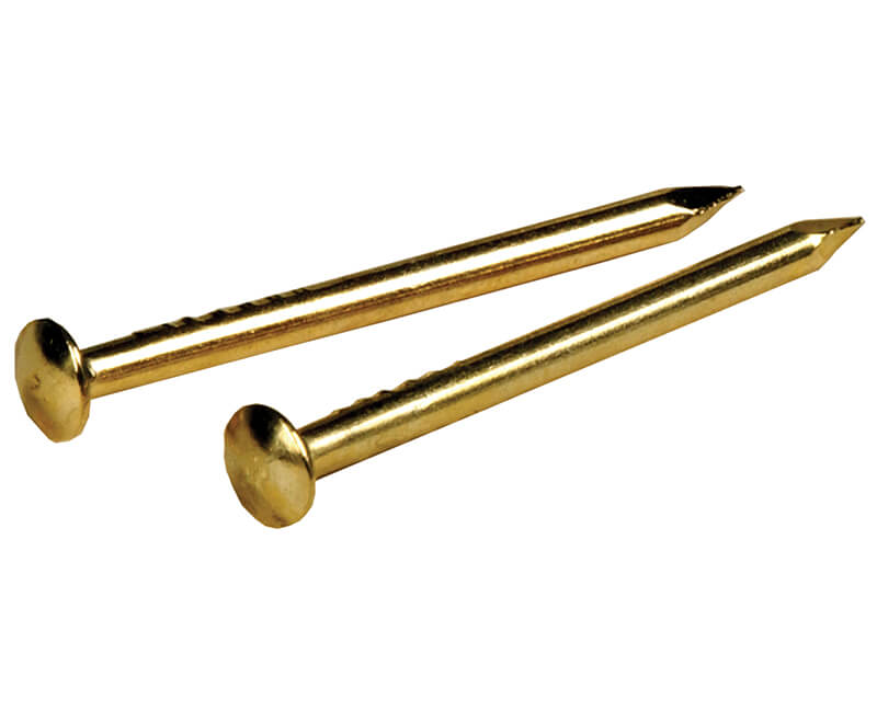 1/2" X 18" Brass Plated Escutheon Pin