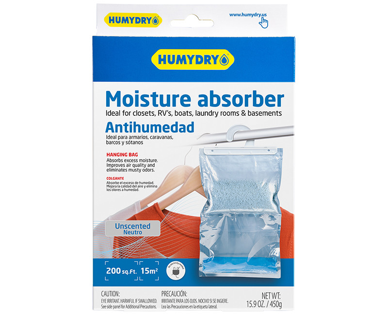 15.9oz Hanging Bag Moisture Absorber, Unscented 1pk