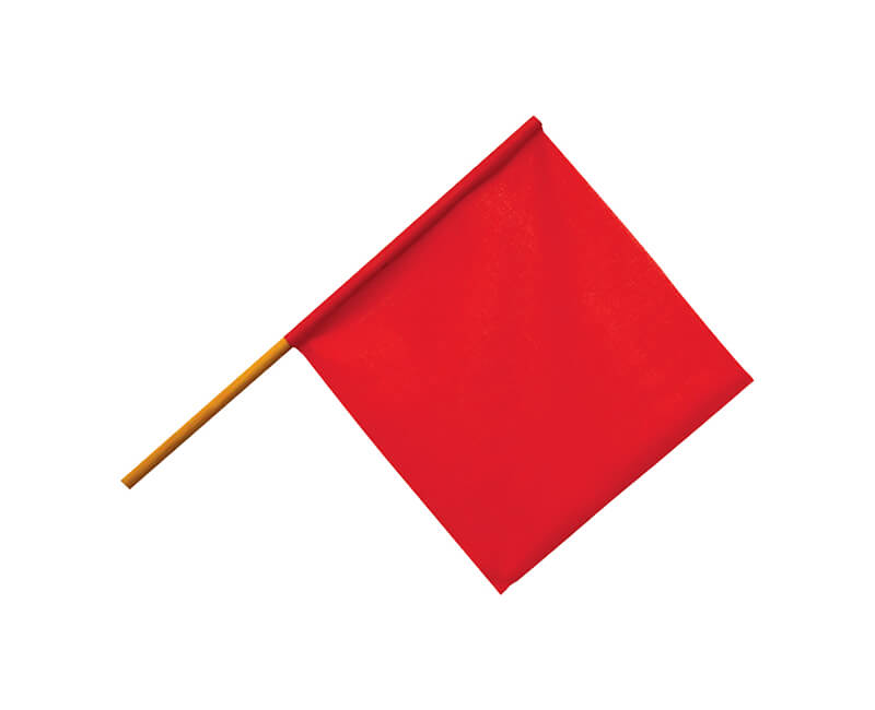 Vinyl Coated Safety Flag - Orange