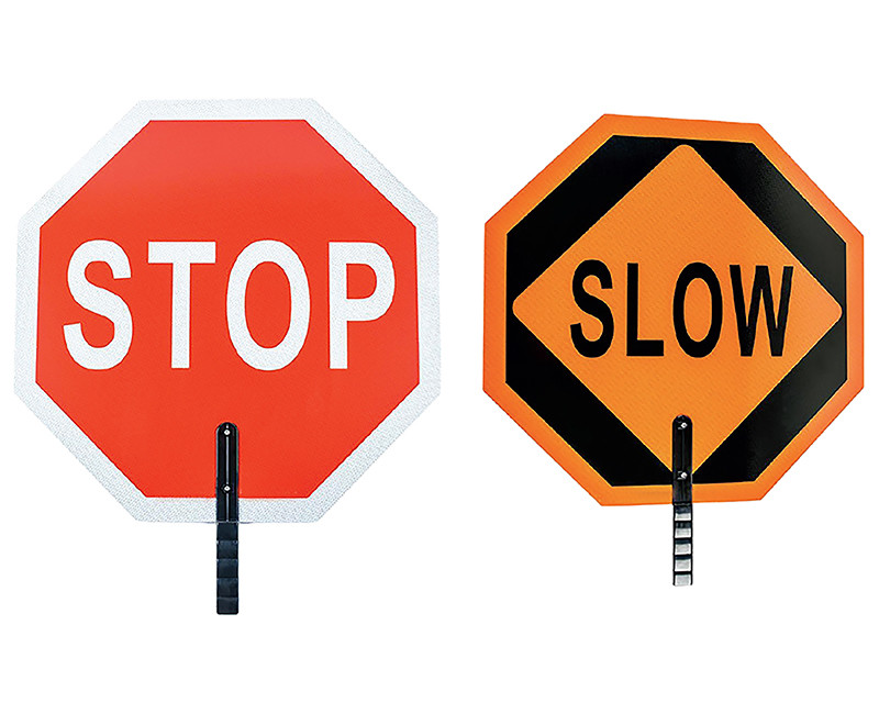 STOP AND SLOW SIGN