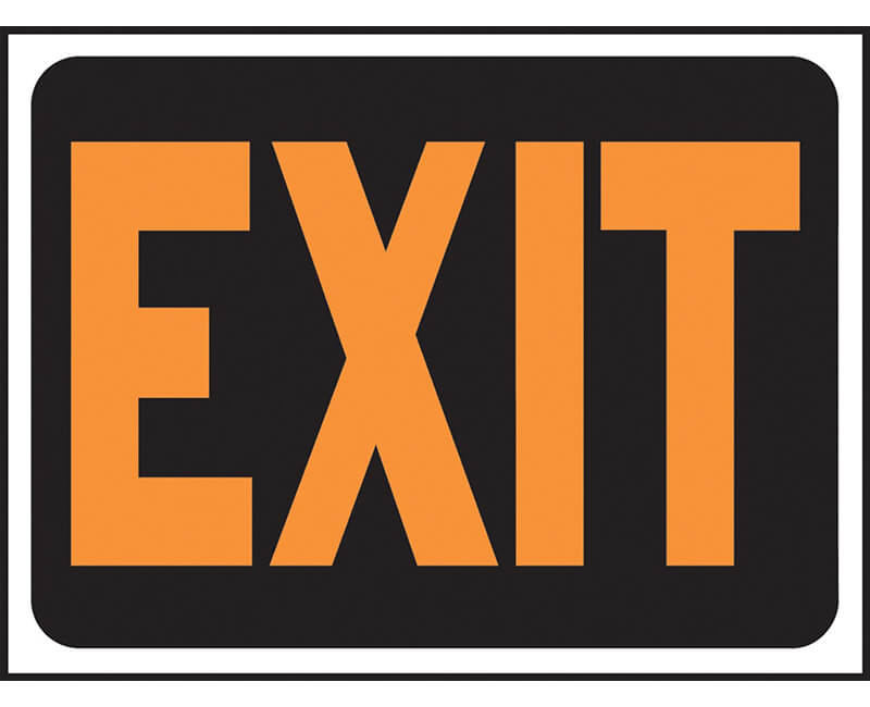 9" X 12" Signs - Exit