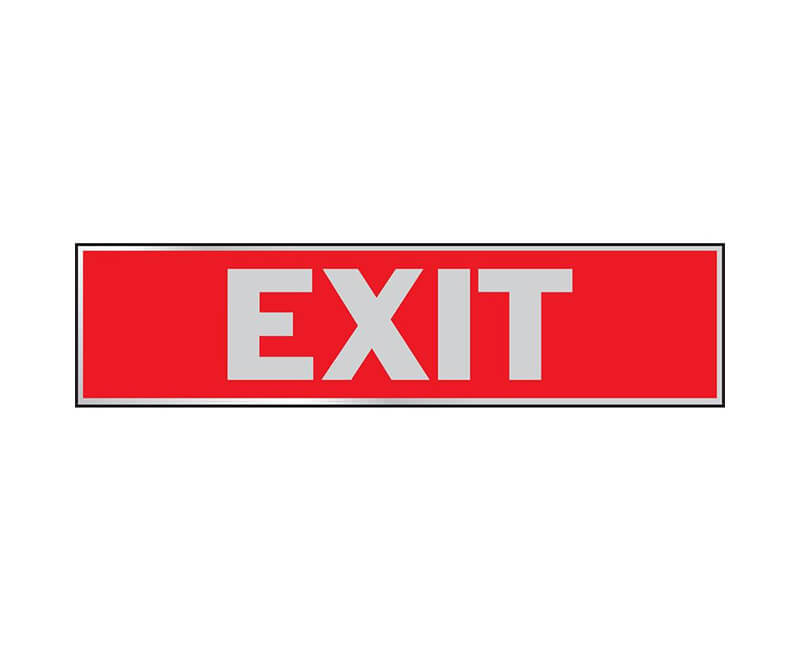 2" X 8" Signs - Exit