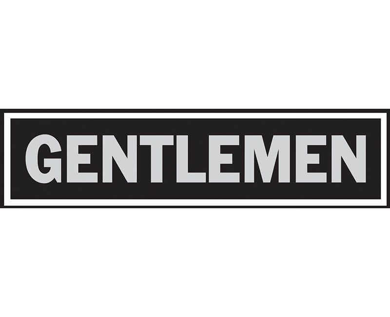 2" X 8" Signs - Gentlemen