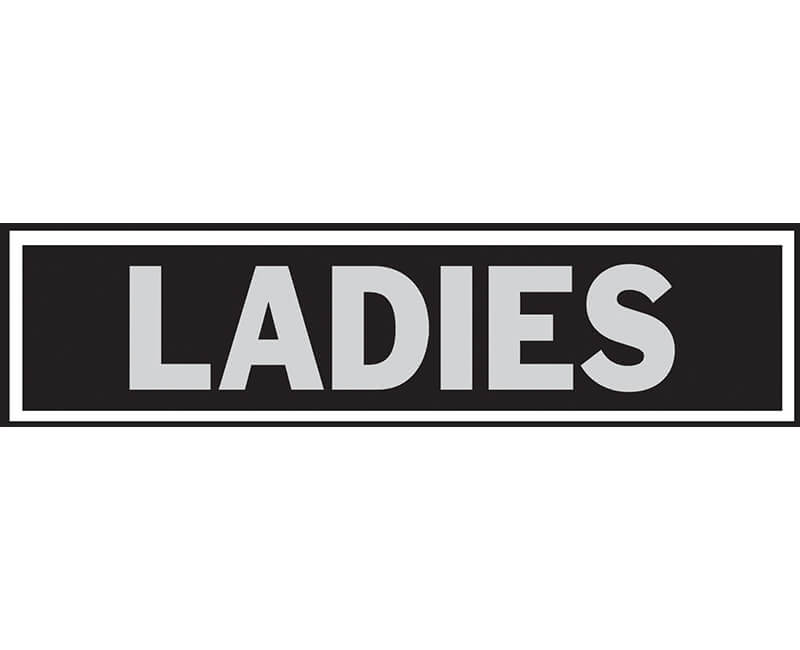 2" X 8" Signs - Ladies