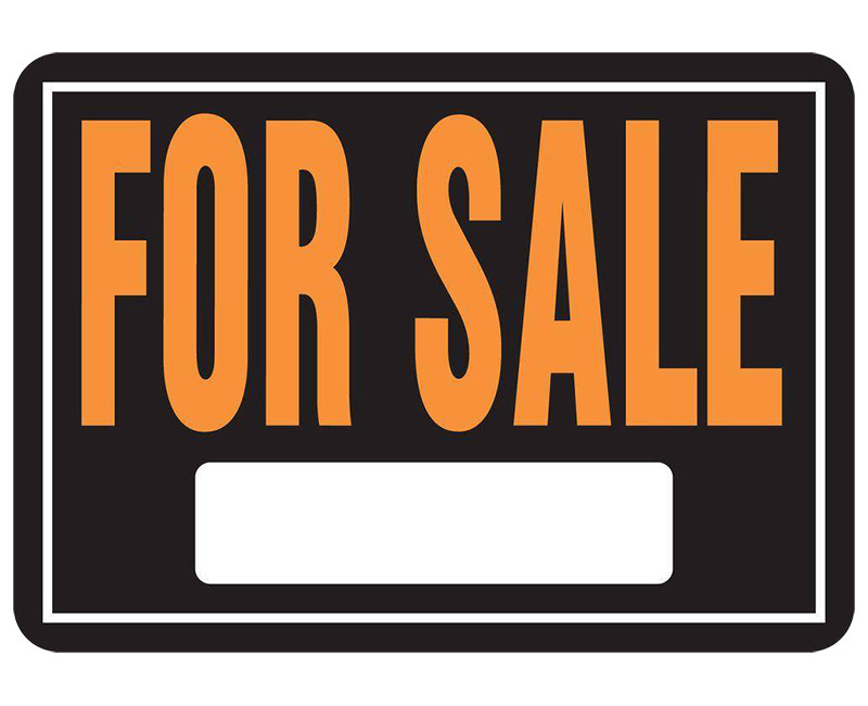 9.25" X 14" ALUMINUM SIGN FOR SALE