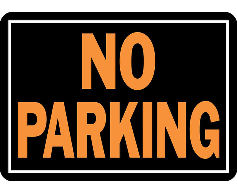 10" X 14" Aluminum No Parking Sign