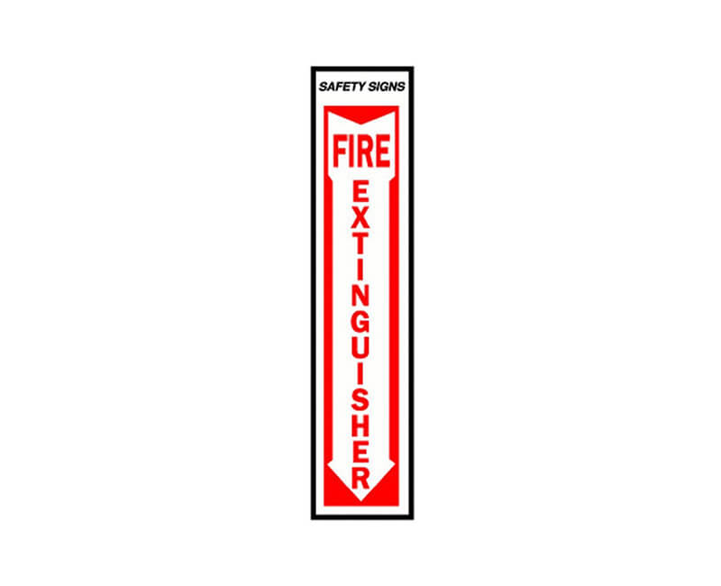 Fire Extinguisher Vinyl Sign