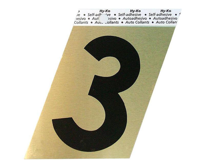 3-1/2" Gold Number - 3