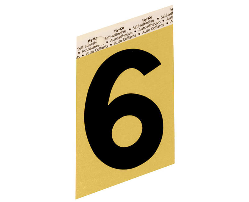 3-1/2" Gold Number - 6