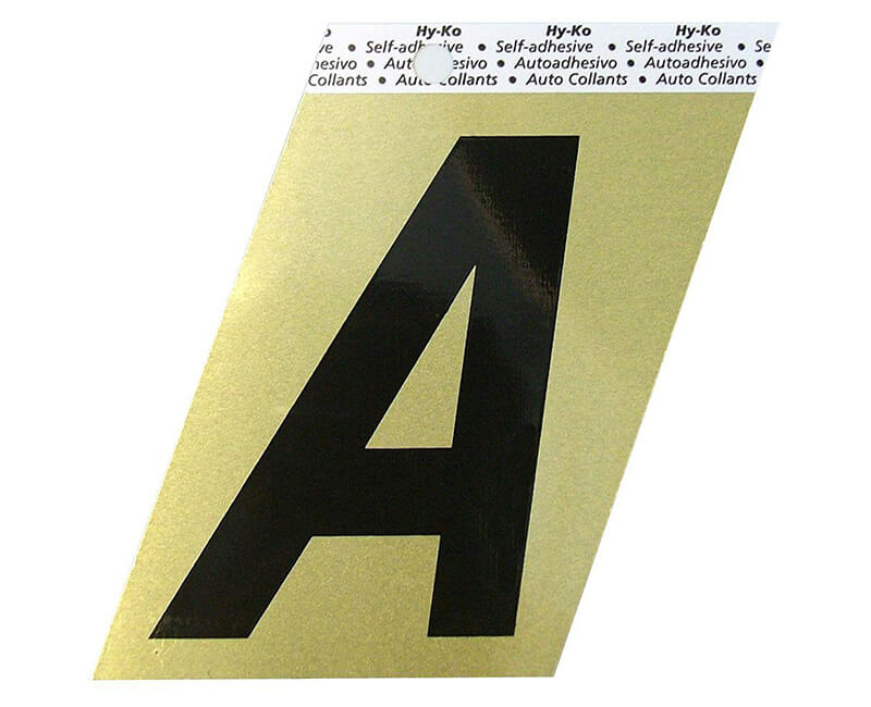 3-1/2" Gold Letter - A
