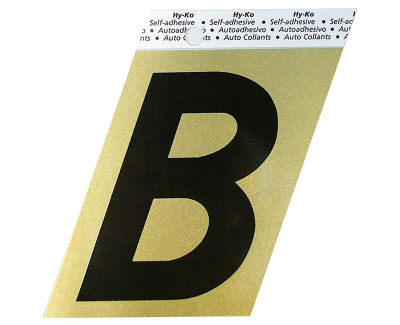 3-1/2" Gold Letter - B