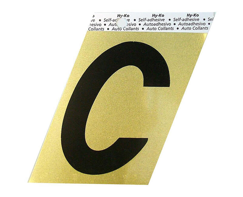 3-1/2" Gold Letter - C