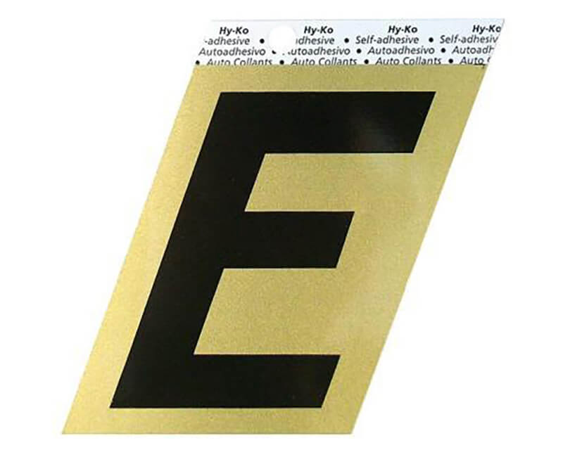 3-1/2" Gold Letter - E