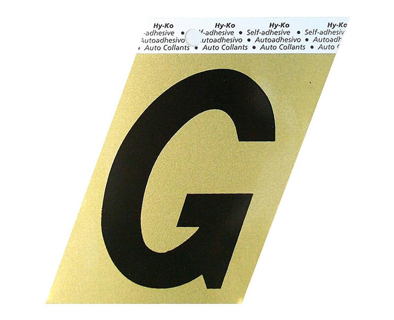 3-1/2" Gold Letter - G
