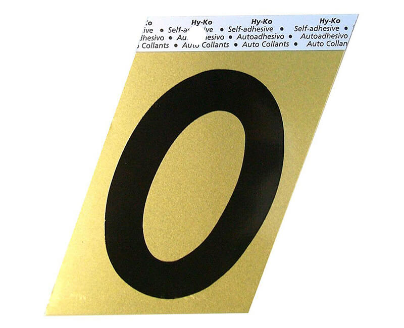 3-1/2" Gold Letter - O