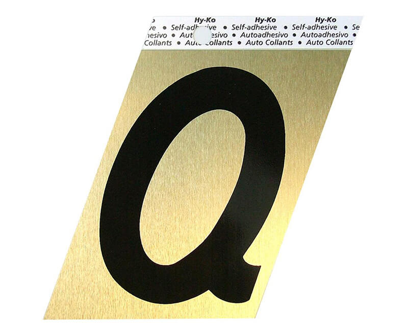 3-1/2" Gold Letter - Q