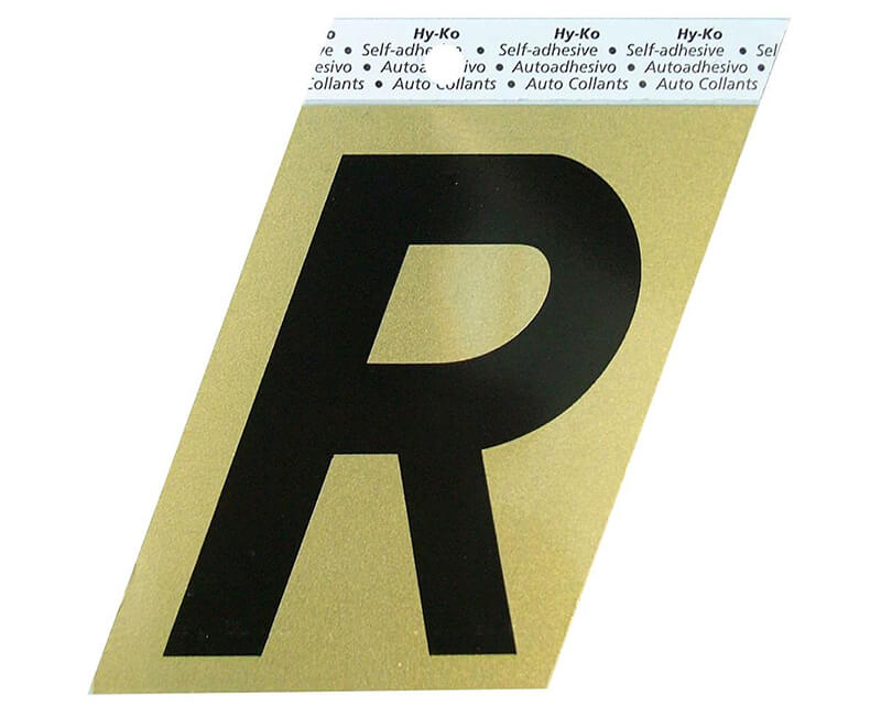 3-1/2" Gold Letter - R