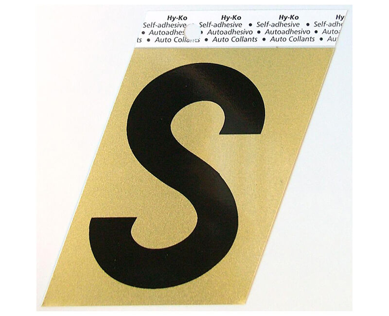 3-1/2" Gold Letter - S