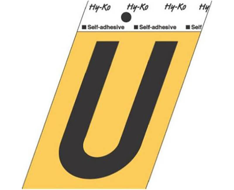 3-1/2" Gold Letter - U