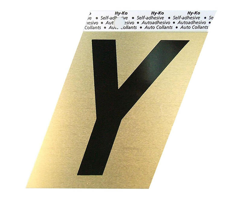 3-1/2" Gold Letter - Y
